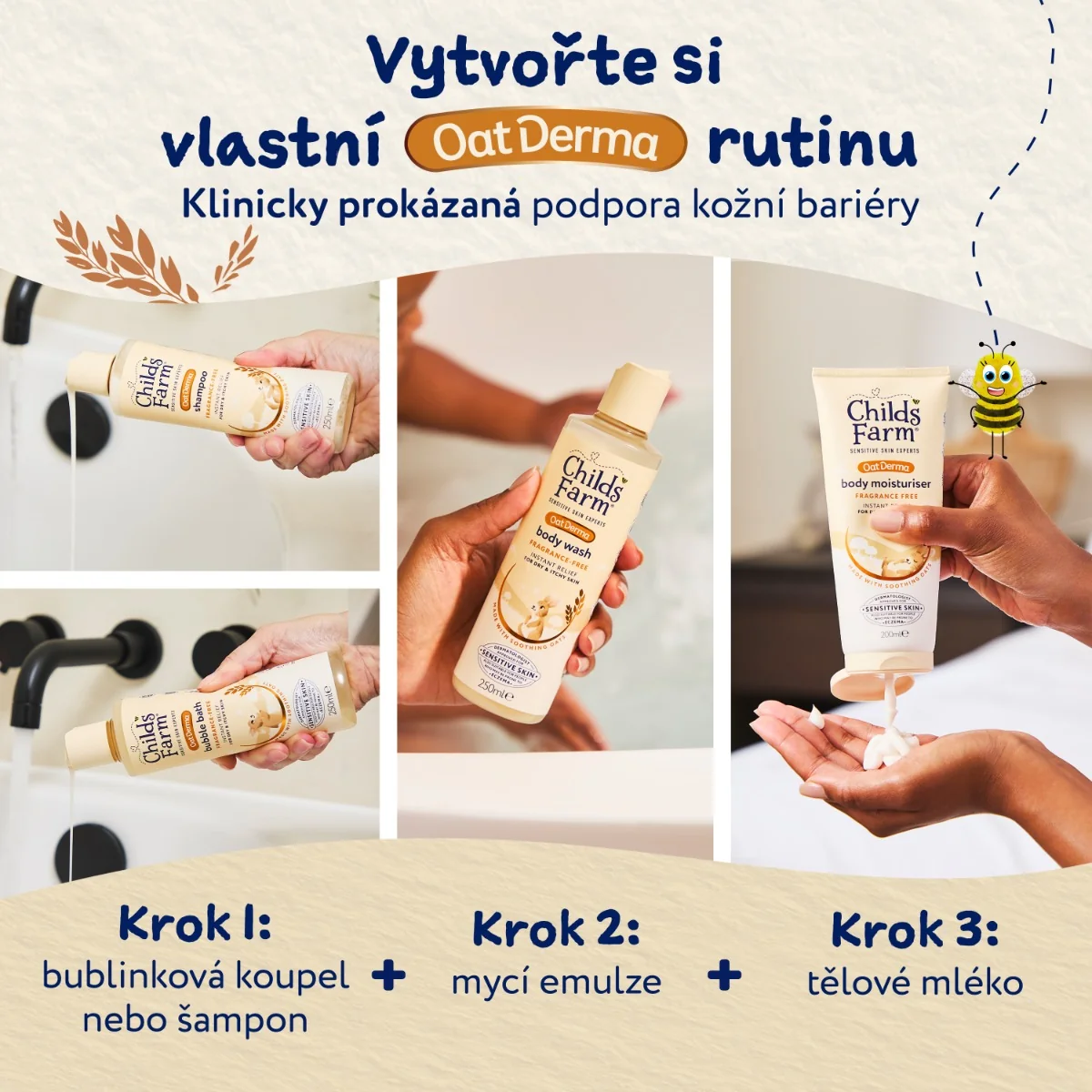Childs Farm OatDerma Tělové mléko bez parfemace 500 ml