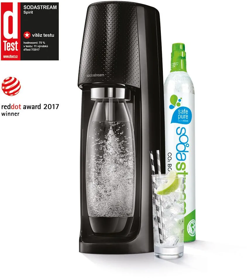 SODASTREAM Spirit Black výrobník perlivé vody