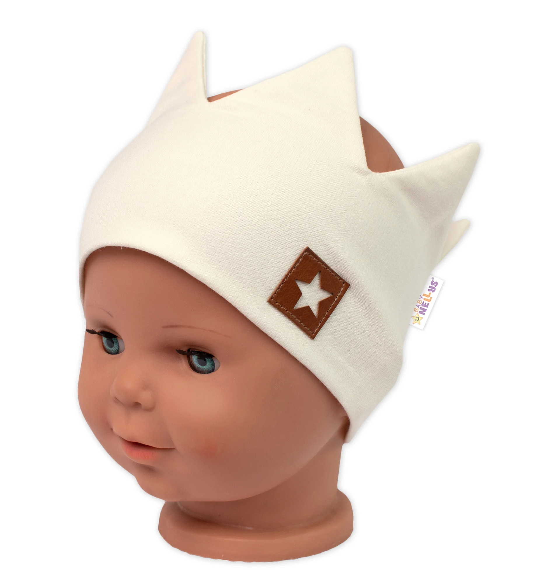 Baby Nellys Dvouvrstvá čelenka, Hand Made, Korunka STAR - 80/98