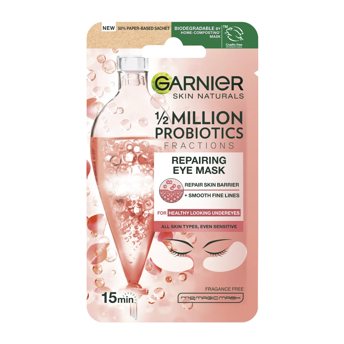 Garnier Skin Naturals Regenerační oční textilní maska 6 g