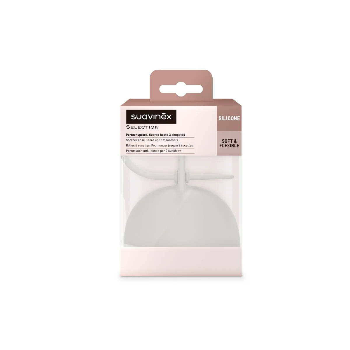 Suavinex Colour Essence Krabička na dudlík 1 ks bílá