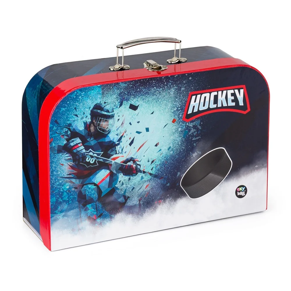 Oxybag Kufřík na výtvarku Hokej, 34 cm, lamino