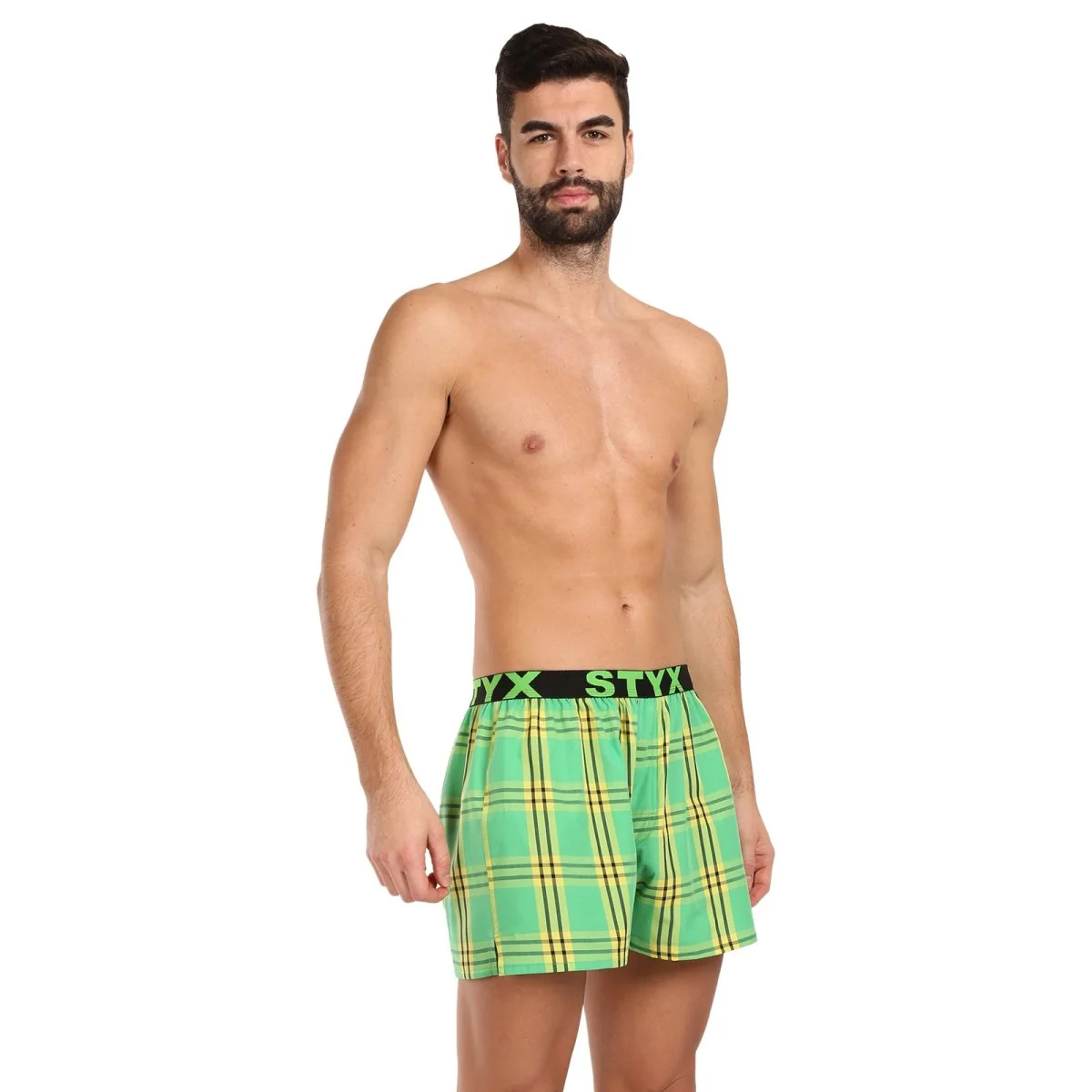Styx Pánské trenky sportovní guma vícebarevné (B1011/2) XXL