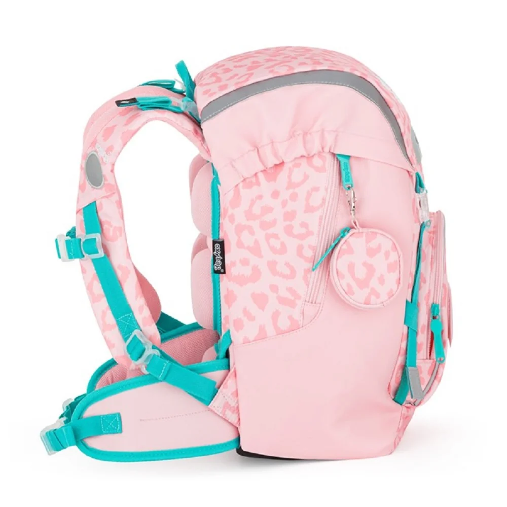 Oxybag OXY SKY - školní set Kočka 4 ks: batoh, penál, sáček, placky batoh, penál, sáček