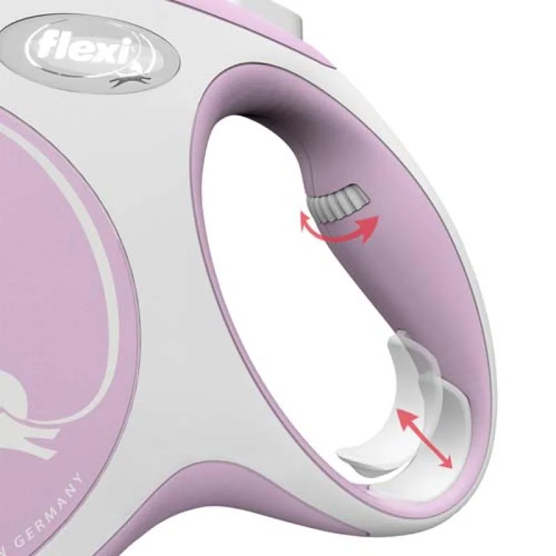 Flexi Vodítko New Comfort páska M růžové 5m