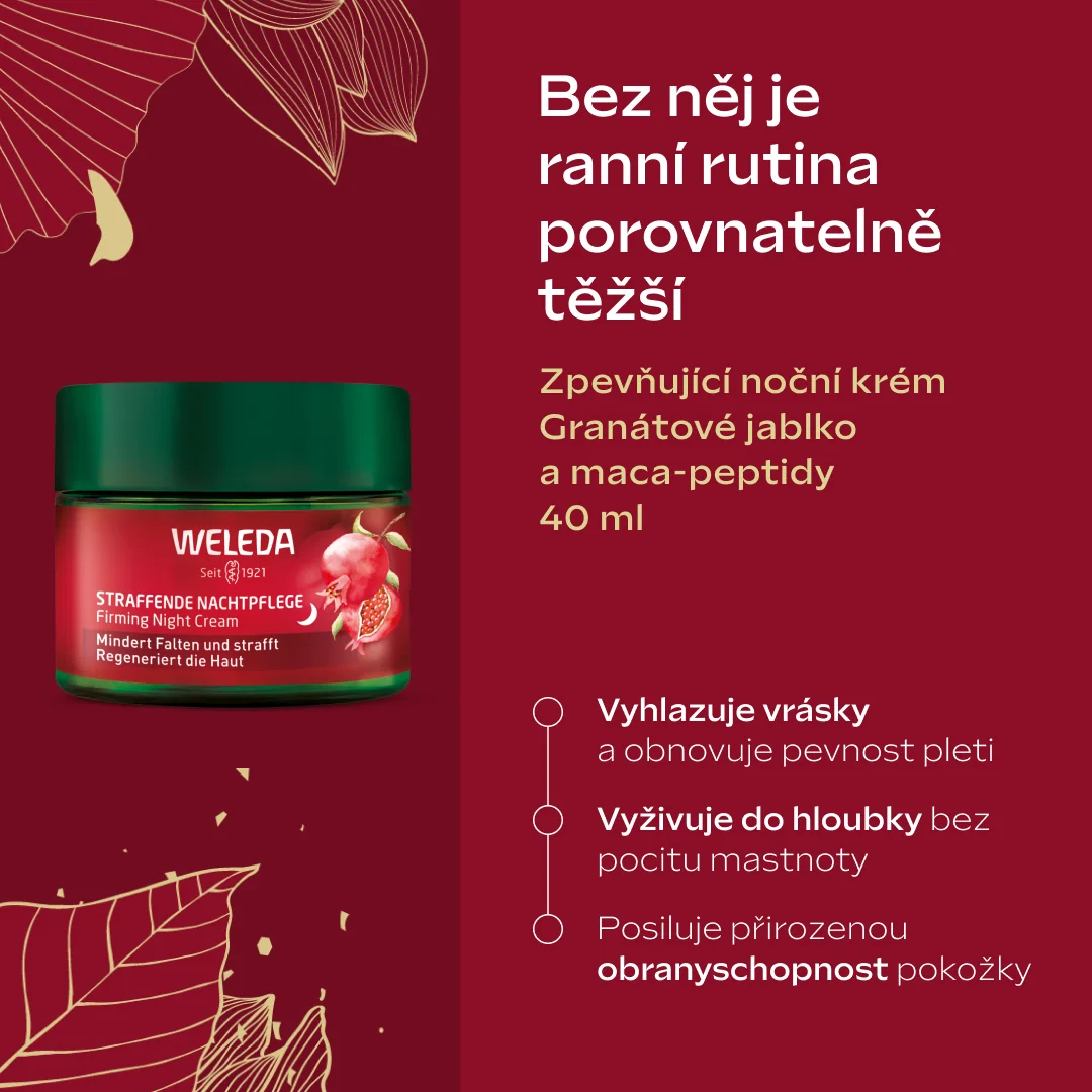 Weleda Firming Face Care Pomegranate & Maca Peptides dárkový set 3 ks