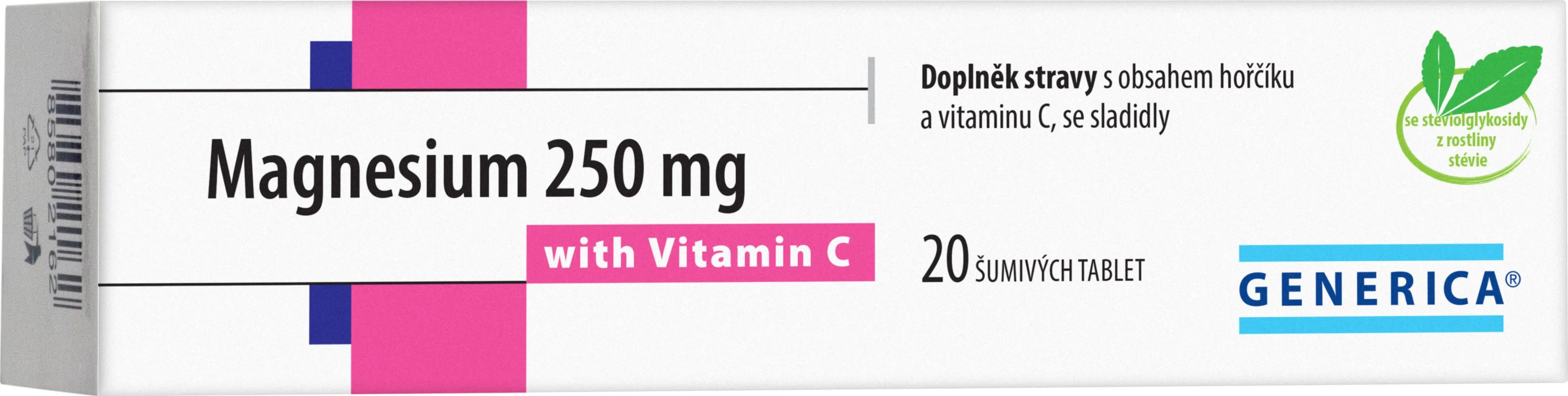 Generica Magnesium 250 mg s vitaminem C