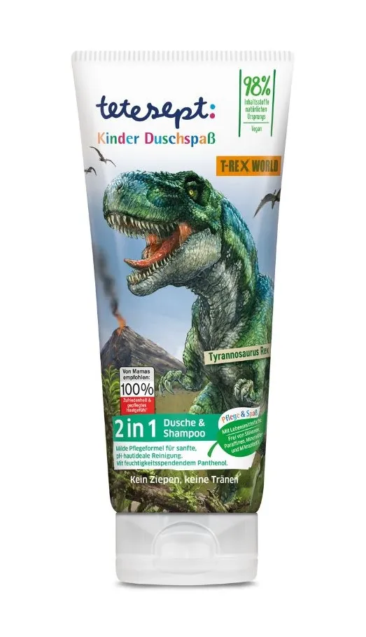 Tetesept Dinosaurus 2v1 sprchový gel a šampon 200 ml