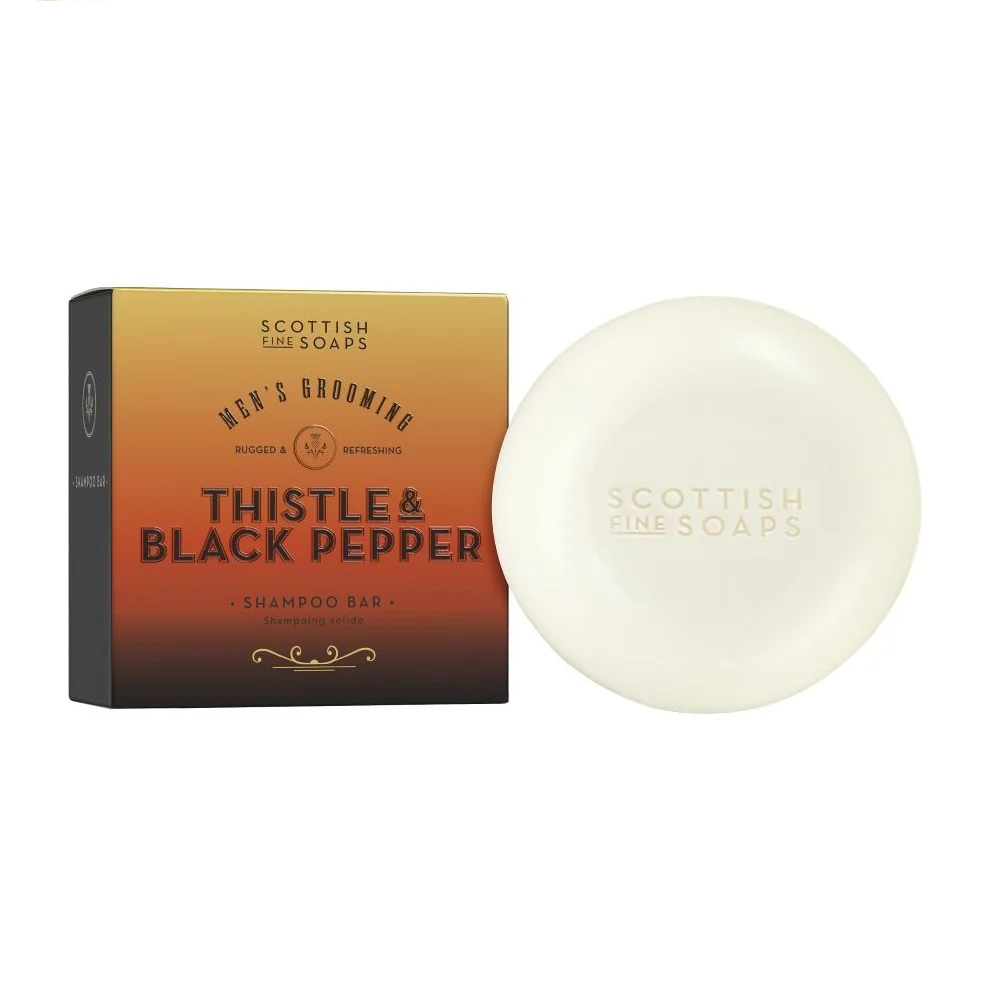 Scottish Fine Soaps Thistle & Black Pepper Tuhý šampon na vlasy 100 g