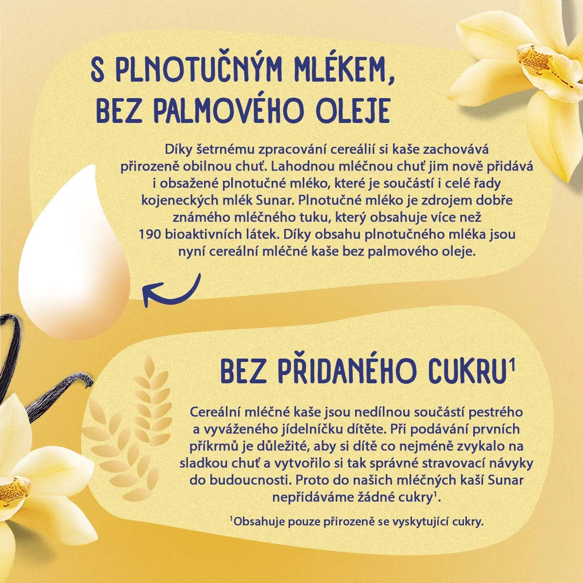 Sunar Mléčná krupicová kaše na dobrou noc vanilková 210 g