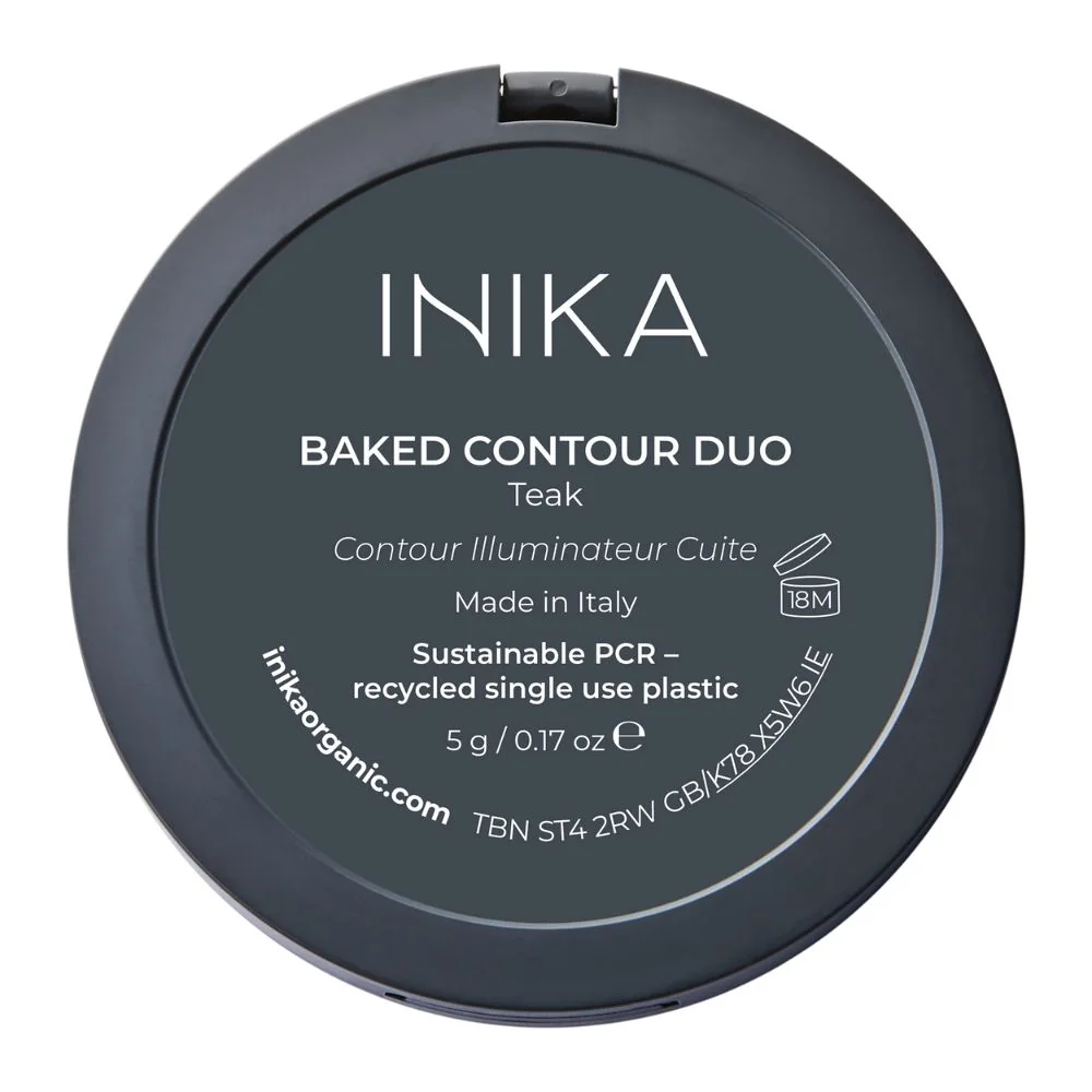 Inika Organic Přírodní zapečené konturovací duo Teak 5 g