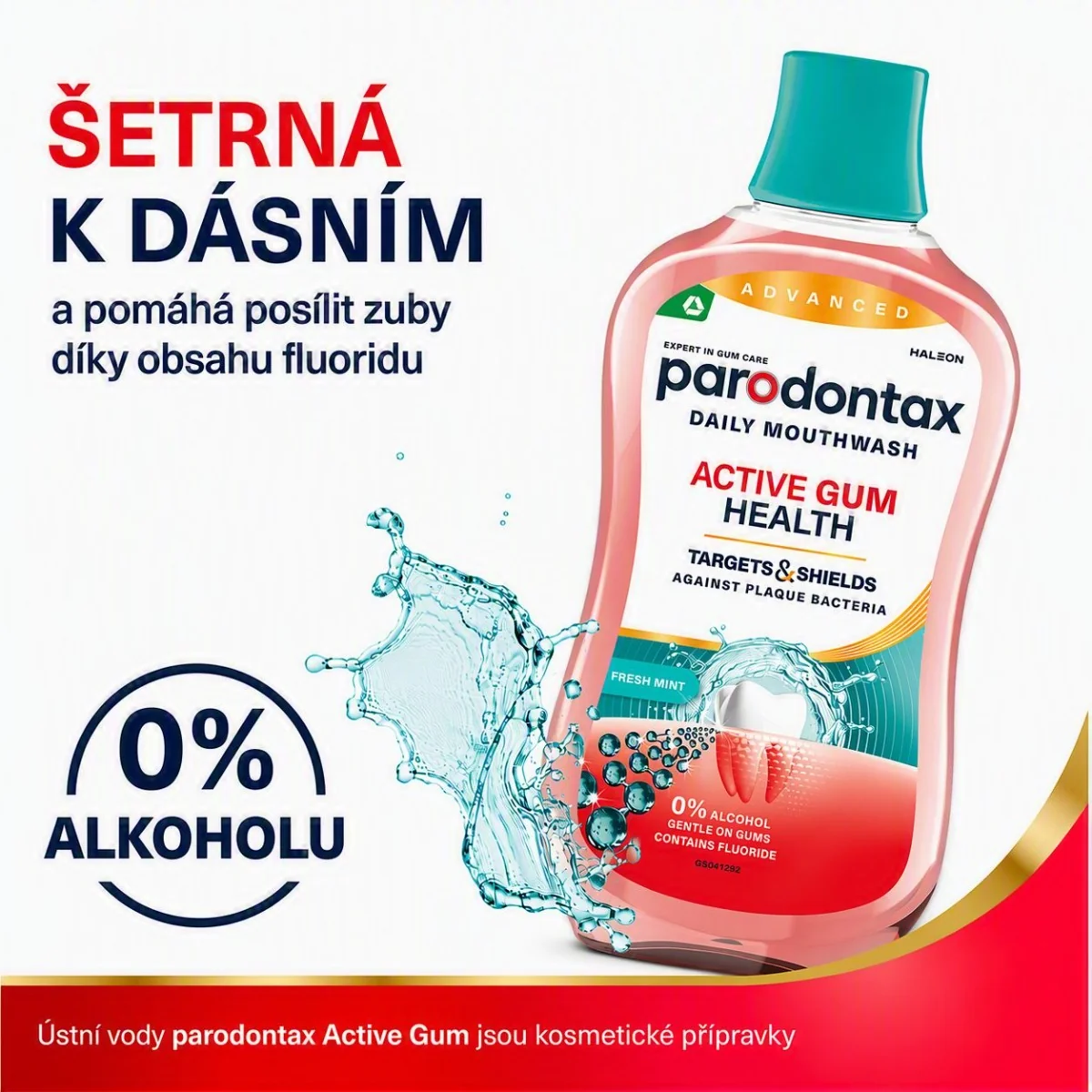 Parodontax Active Gum Health Fresh Mint ústní voda 500 ml