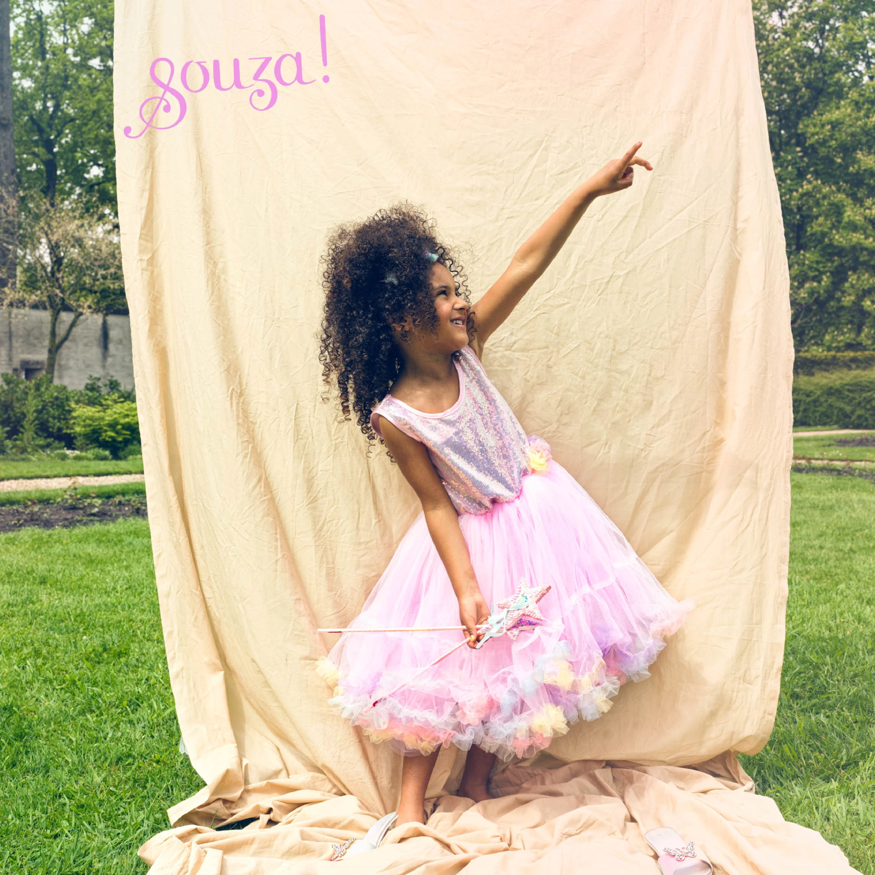 Souza! dětský kostým - princezna Jocelyne - 5-7 let, 110-122 cm
