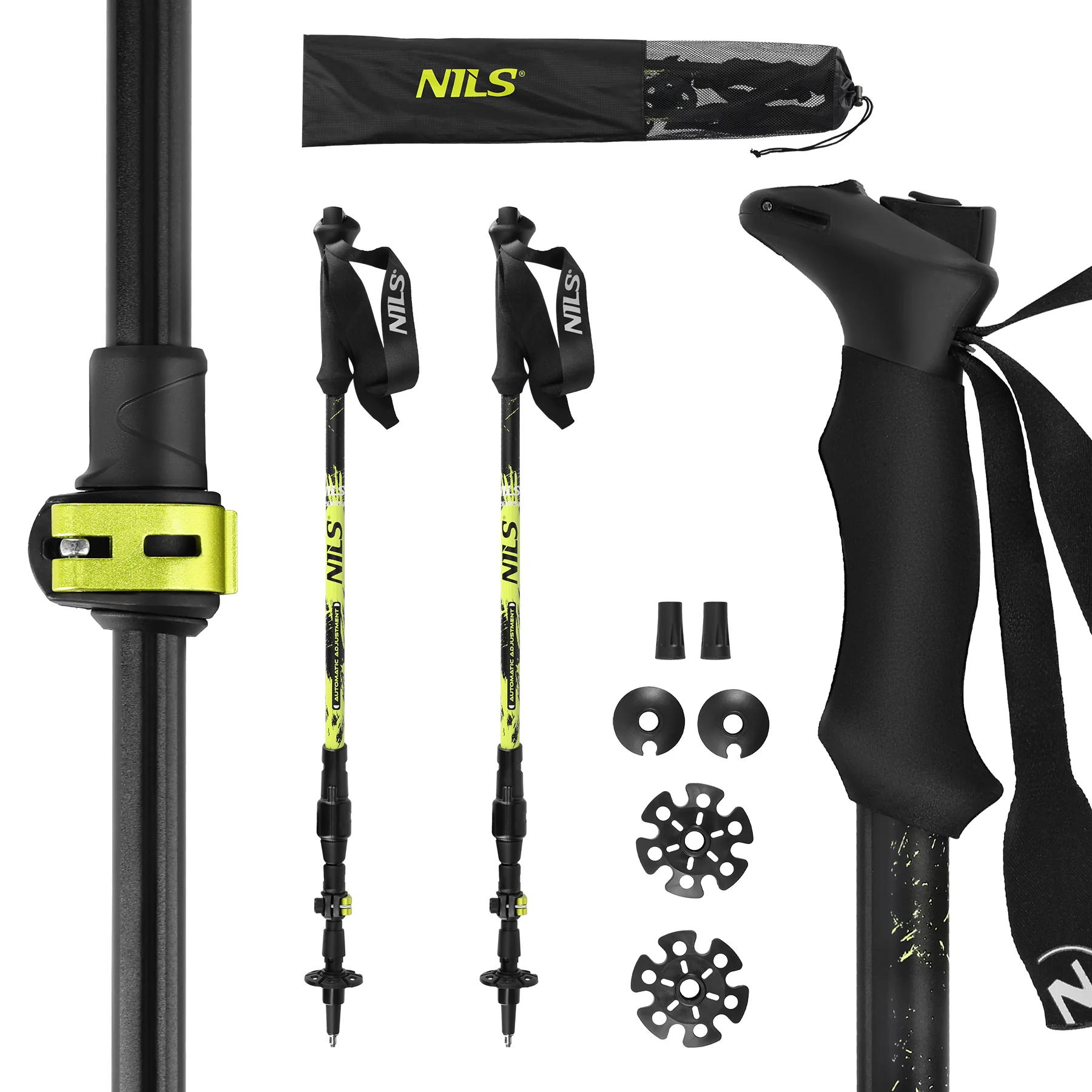 Nils Automatické trekingové hole TK8608