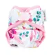 Bobánek Novorozenecké svrchní kalhotky suchý zip 1 ks růžové květiny