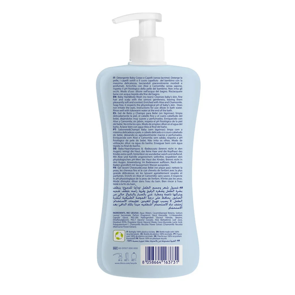 Chicco Šampon na vlasy a tělo Natural Sensation 0m+ 500 ml