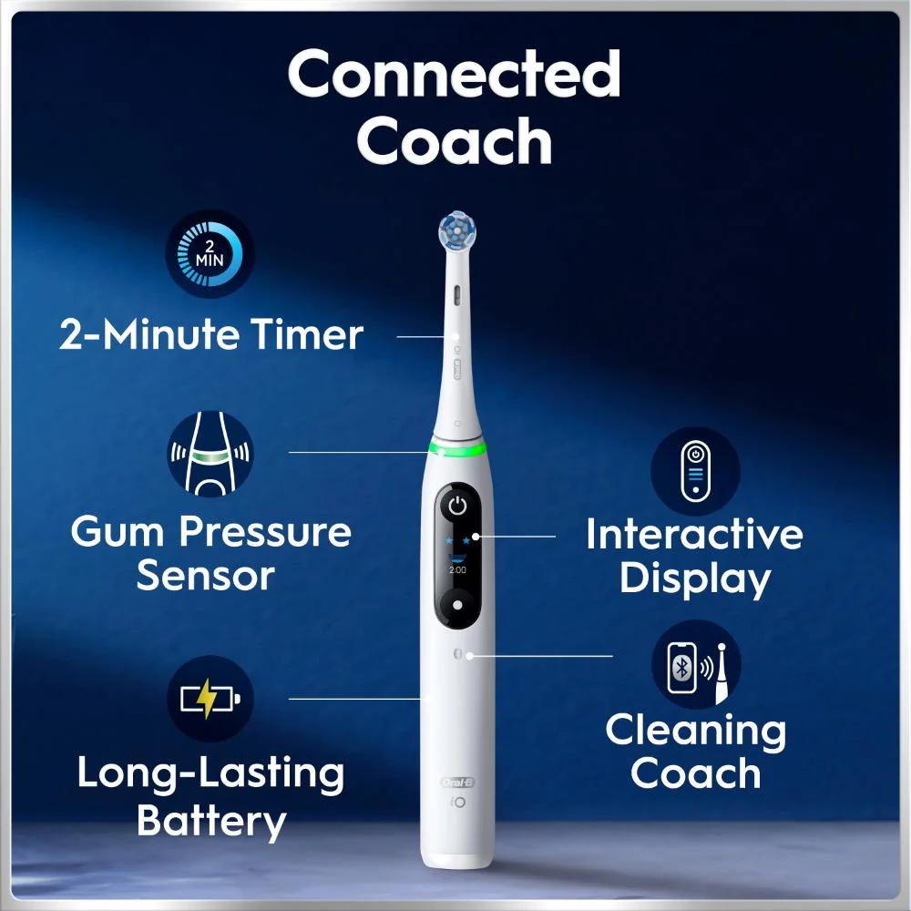 Oral-B iO Series 6 s cestovním pouzdrem elektrické zubní kartáčky bílý a růžový