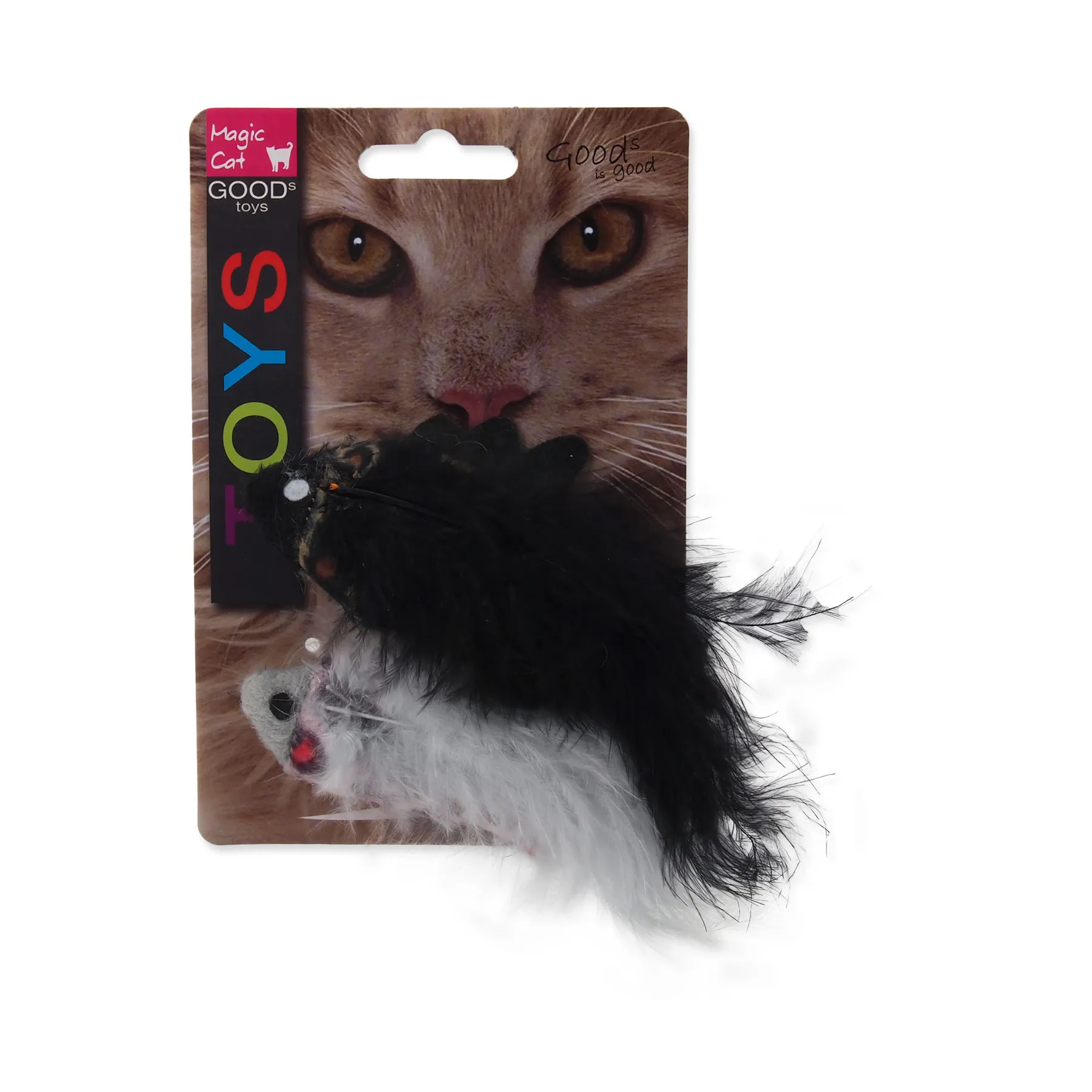 MAGIC CAT Hračka chrastící s catnip mix 11 cm 2 ks
