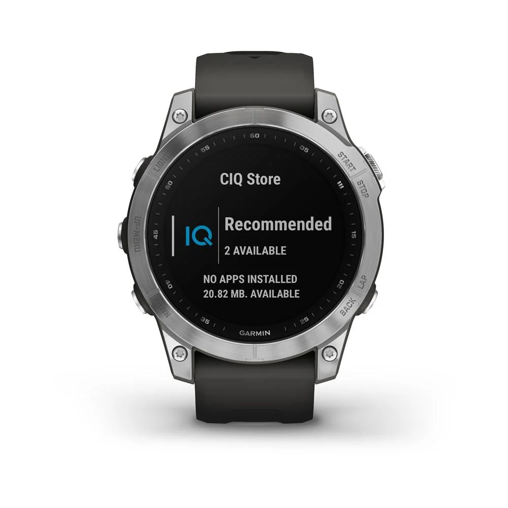 Garmin Fenix 7 Glass chytré hodinky Silver/Graphite