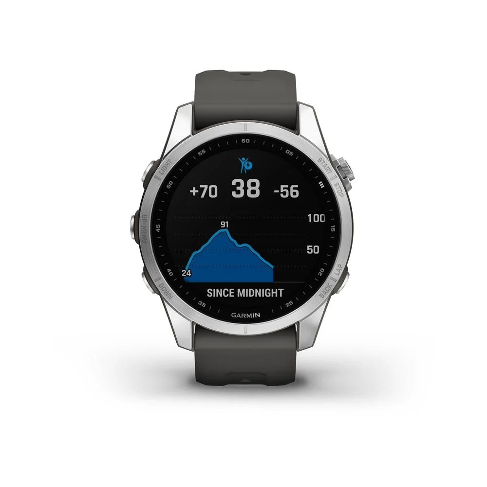 Garmin Fenix 7S Standard chytré hodinky Silver/Graphite