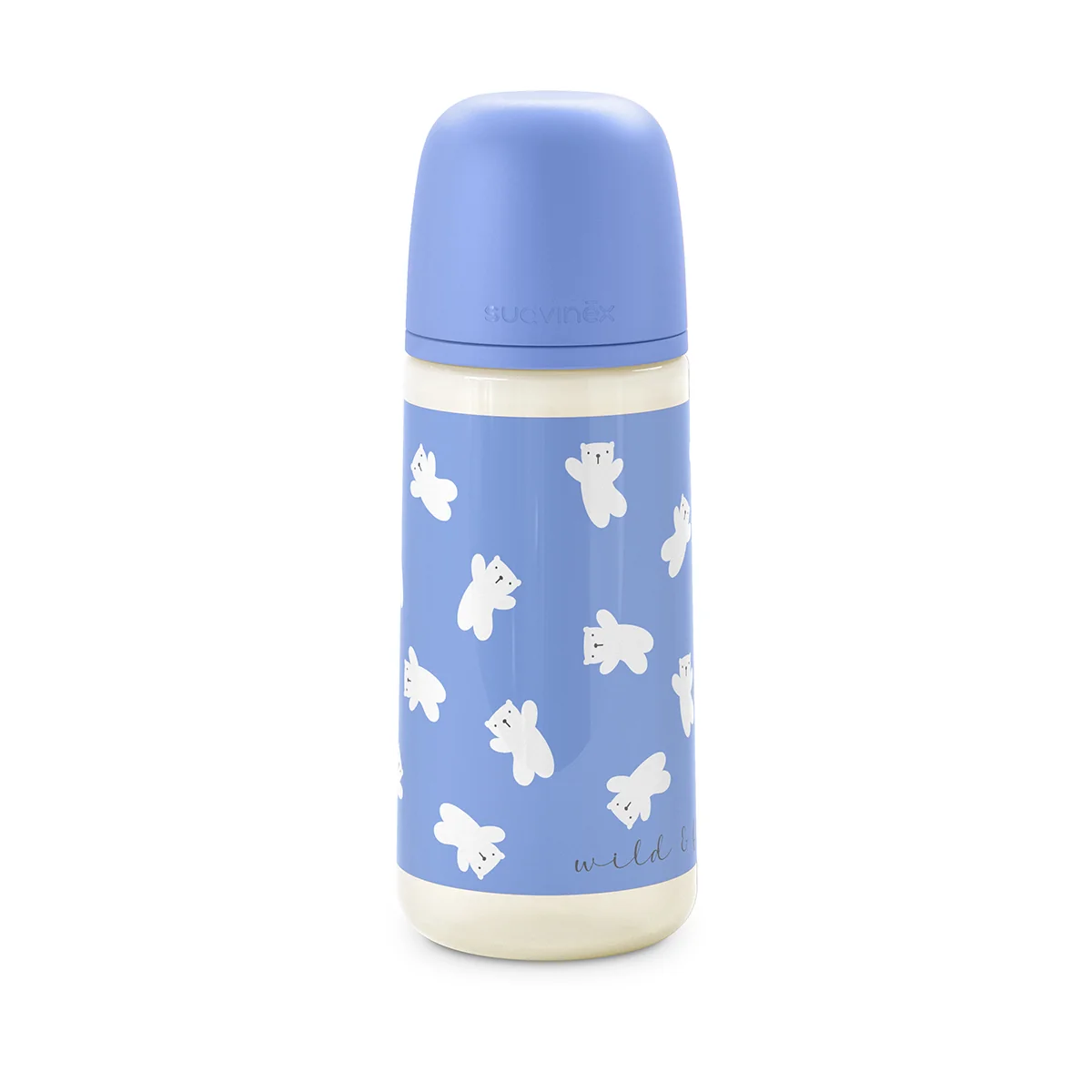Suavinex Kojenecká láhev WILD&FREE L 360 ml 1 ks modrá
