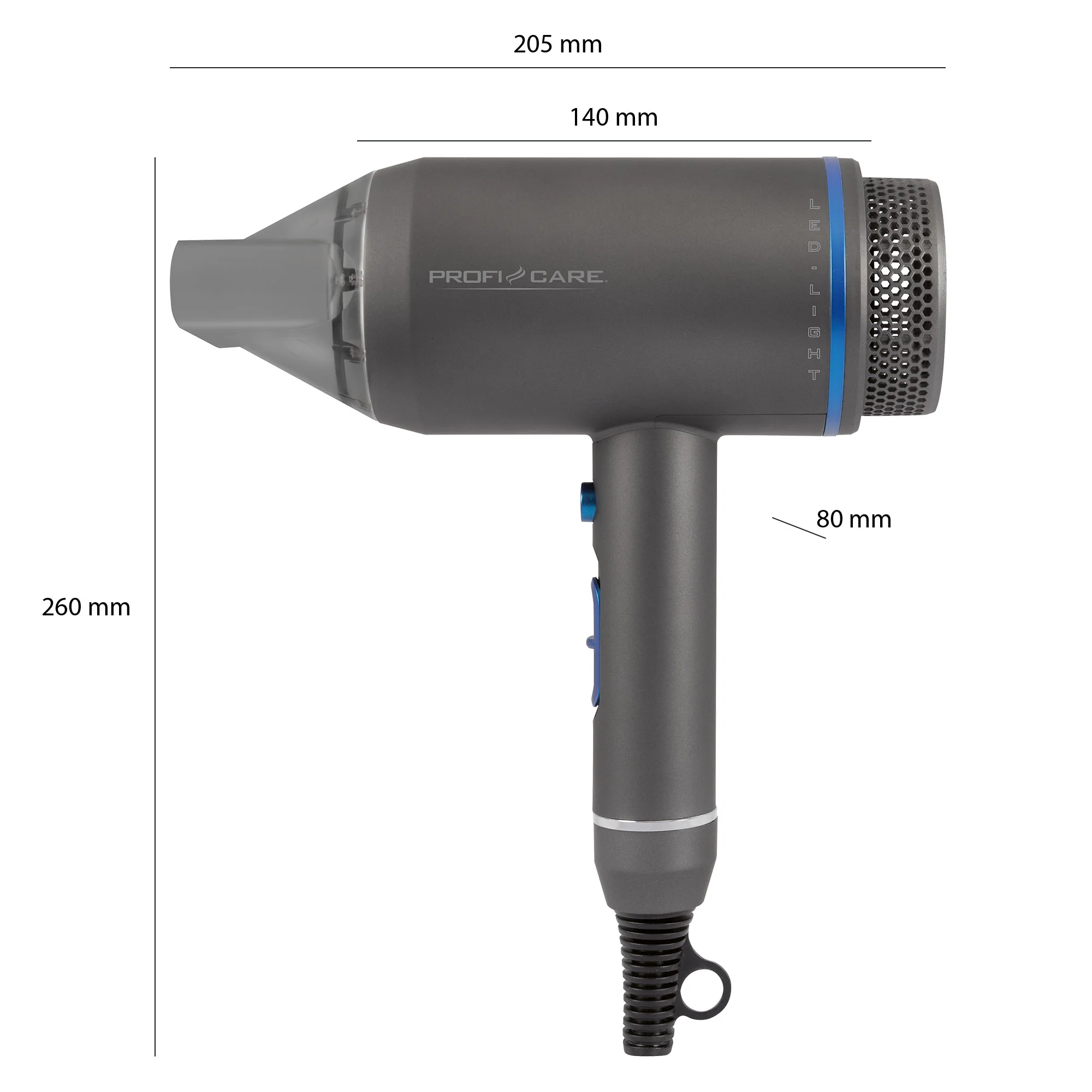 ProfiCare HT 3082 fén LED ION magnet