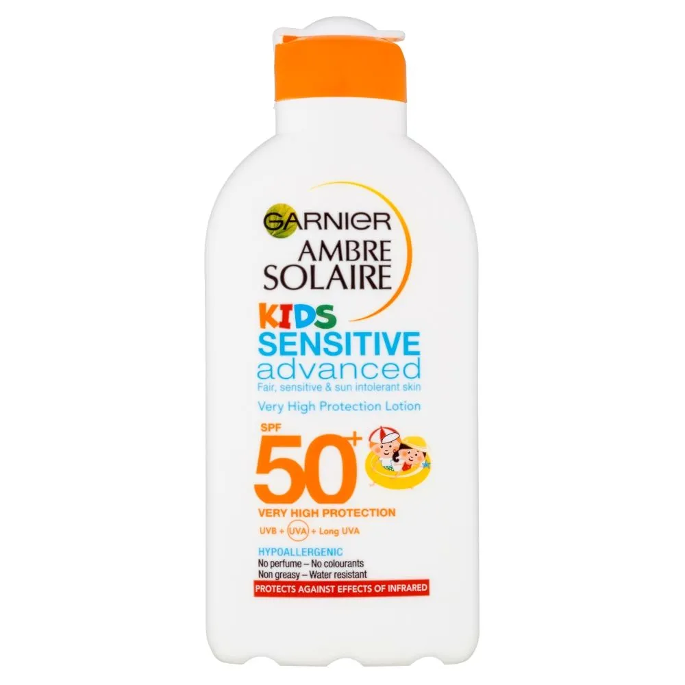 Garnier Ambre Solaire Opalovací mléko s velmi vysokou ochranou pro děti SPF 50+ 200 ml