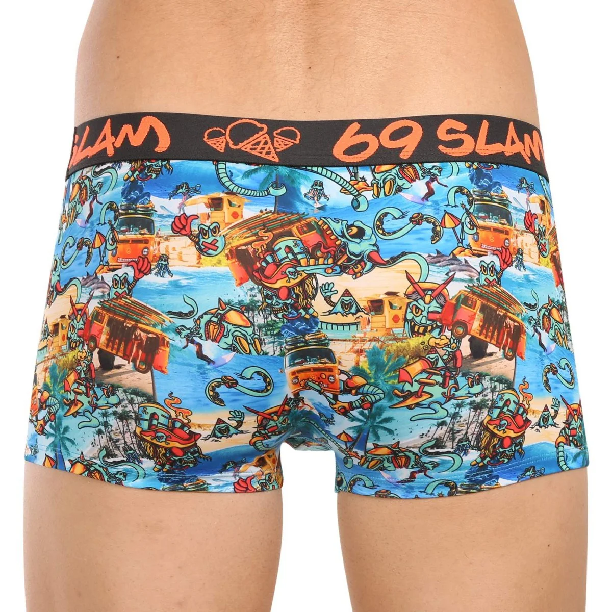 69SLAM Pánské boxerky hip beach bugger mason (MSYBHG-PO) M 