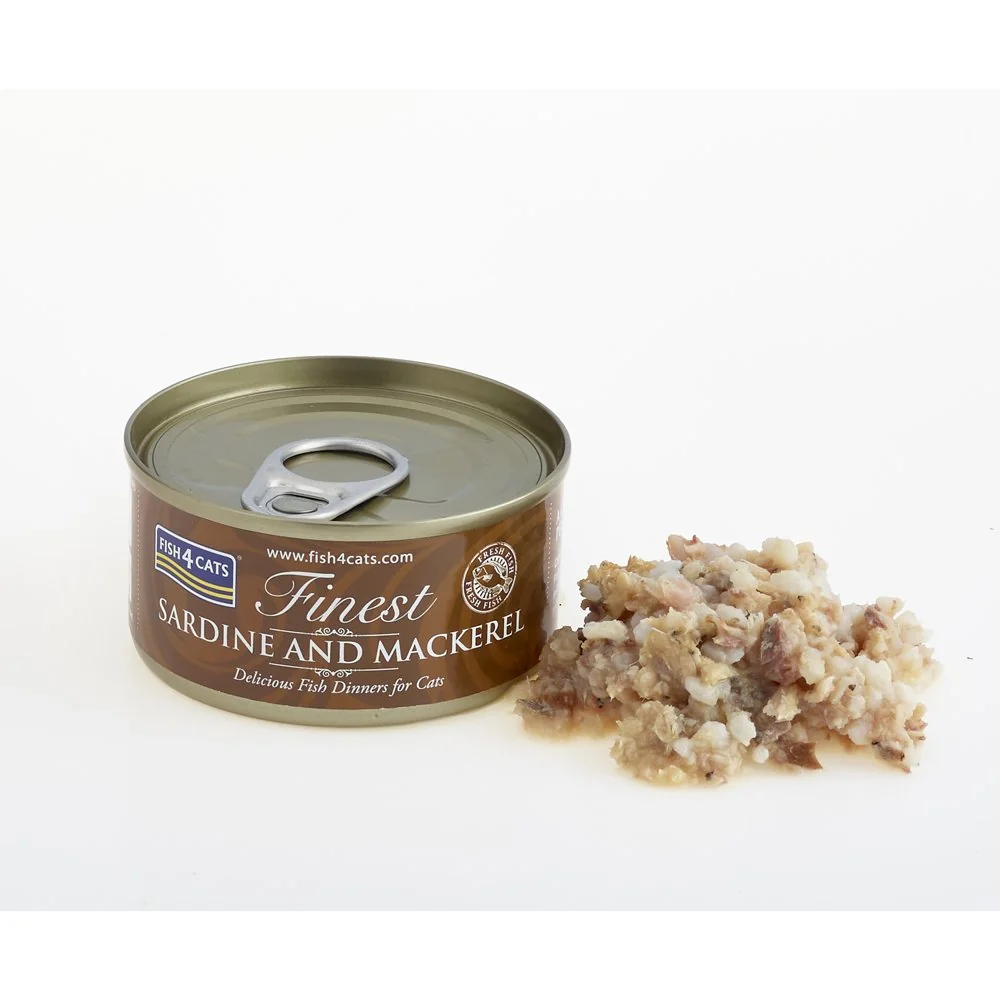 Fish4Cats Konzerva pro kočky Finest sardinka s makrelou 70 g