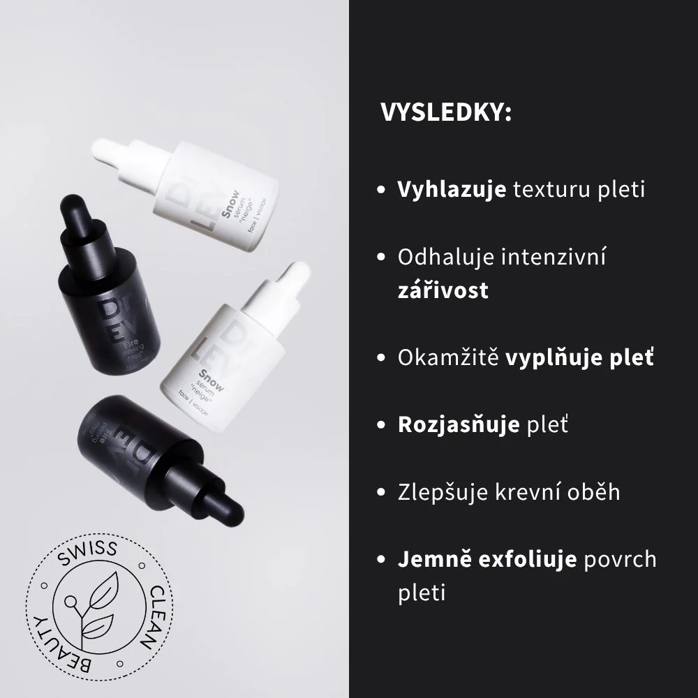 Dr. LEVY Fire&Snow Omlazující kúra peeling a sérum 2x10 ml + 2x10 ml