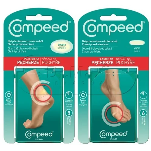 COMPEED náplast na puchýře střední 5ks+malá 6ks VÝHODNÉ BALENÍ