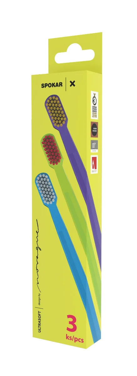 Spokar X ultrasoft zubní kartáček 3 ks