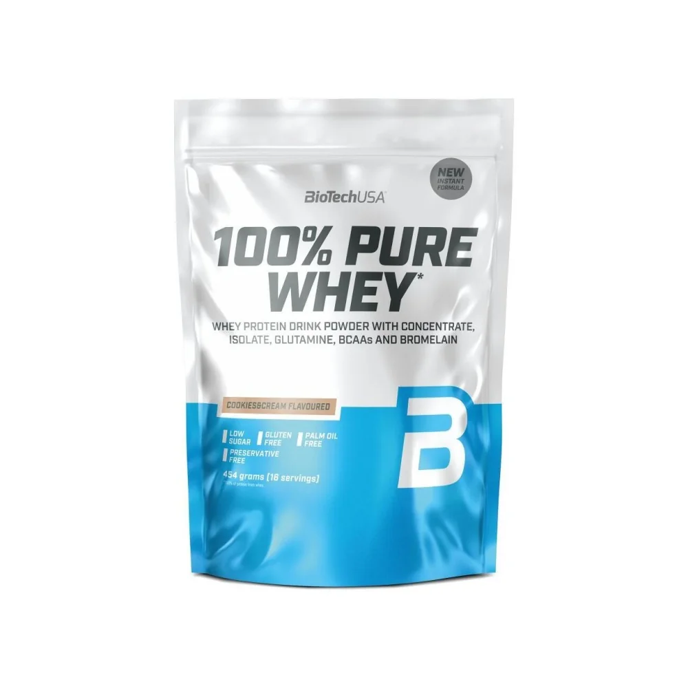 BioTech USA 100% Pure Whey 454 g cookies&cream