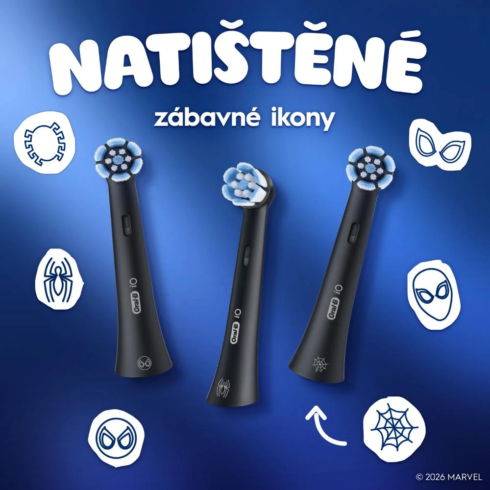Oral-B iO Kids 6+ Spiderman náhradní hlavice 4 ks