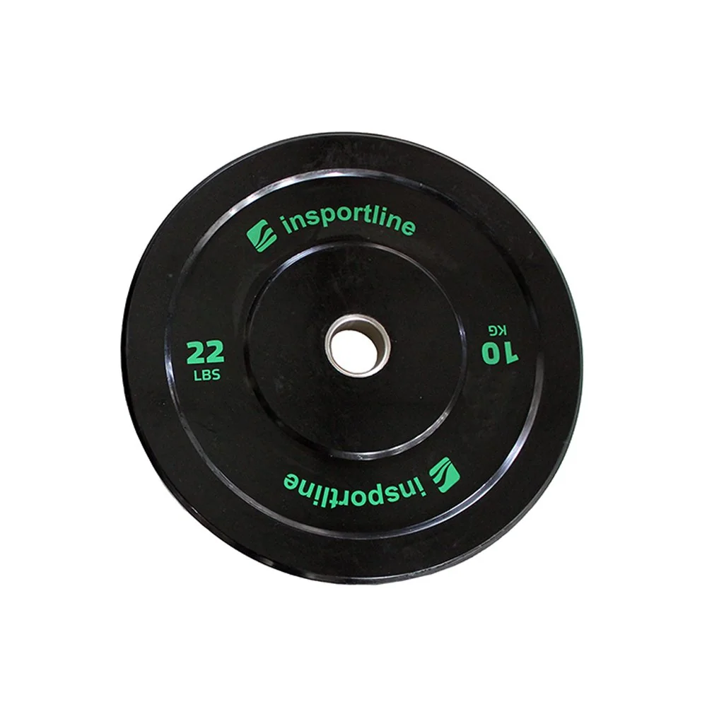 inSPORTline Gumový kotouč Bumper Plate Lite 10 kg 50 mm