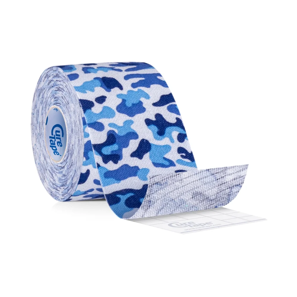 CureTape Art 5 cm x 5 m kineziologický tejp Army Blue