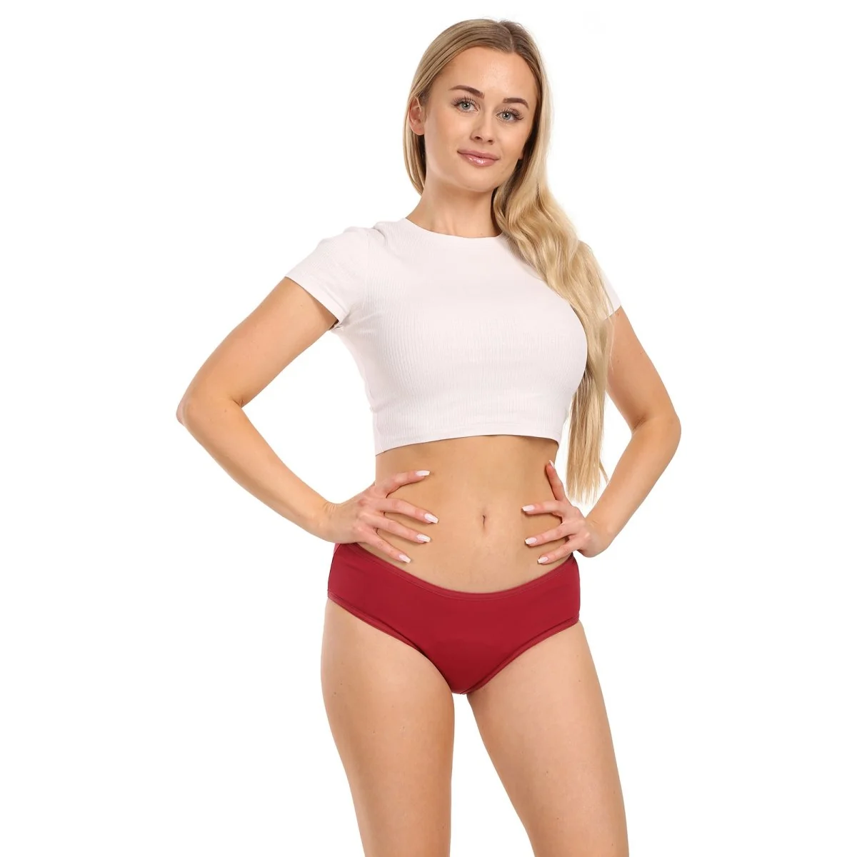Meracus 3PACK Menstruační kalhotky Timeless Burgundy Plus (MEMS106) S