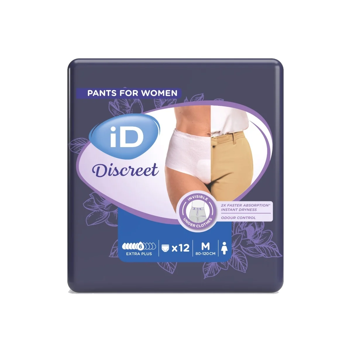 iD Discreet Pants Medium Extra Plus absorpční kalhotky 12 ks