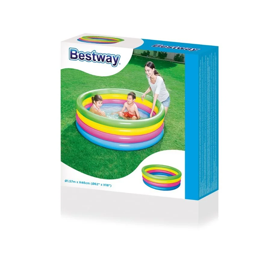 Bestway Dětský nafukovací bazén 157x46 cm 4 barevný