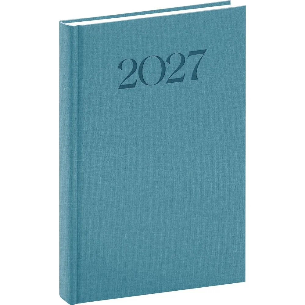 NOTIQUE Biella denní diář 2027, modrý, A5 15 × 21 cm