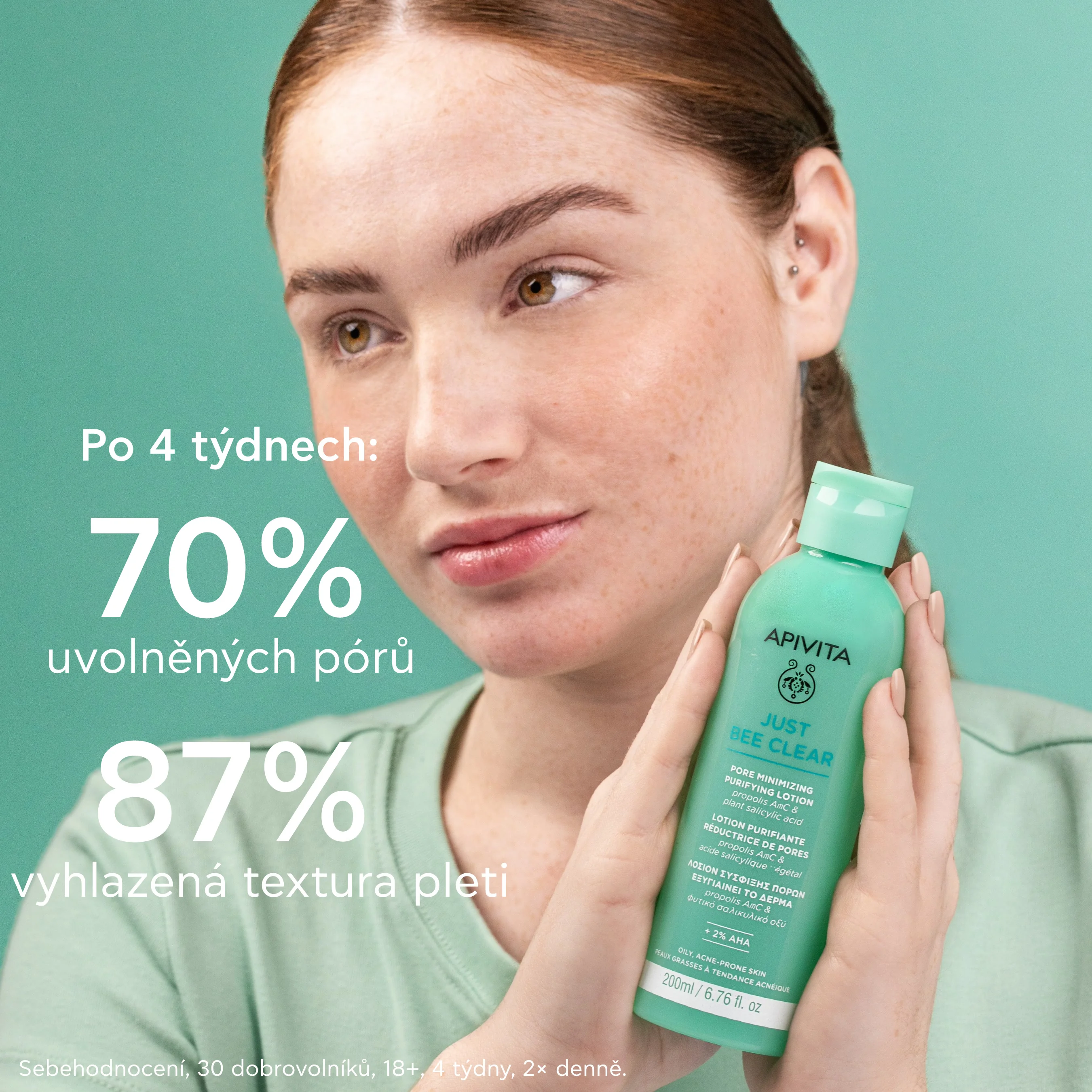 APIVITA Just Bee Clear pleťová voda na rozšířené póry a černé tečky 200 ml