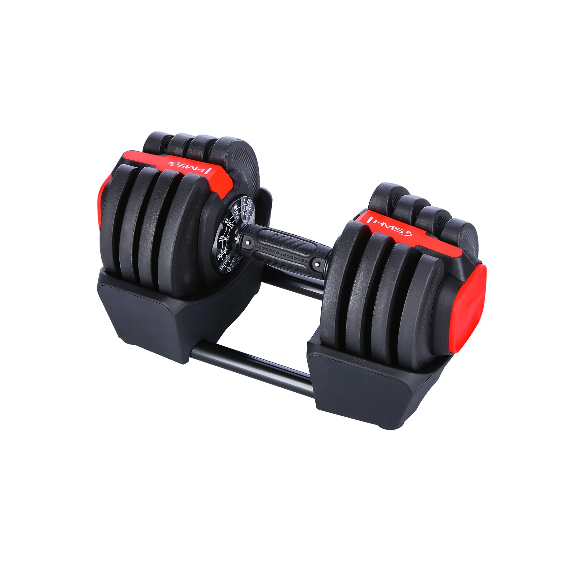 HMS Jednoruční / obouruční variabilní činka SGR18 PRO SET 3v1 40 kg