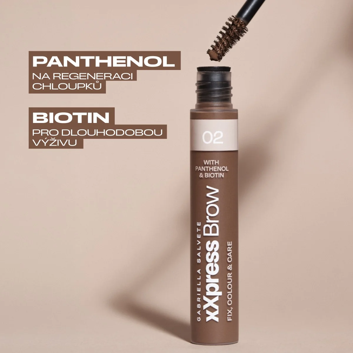 Gabriella Salvete Xxpress Eyebrow odstín 03 řasenka na obočí 6 ml