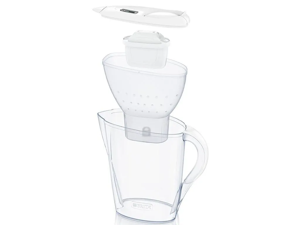 BRITA Marella Memo + 3x filtr MX+ filtrační konvice 2,4 l bílá