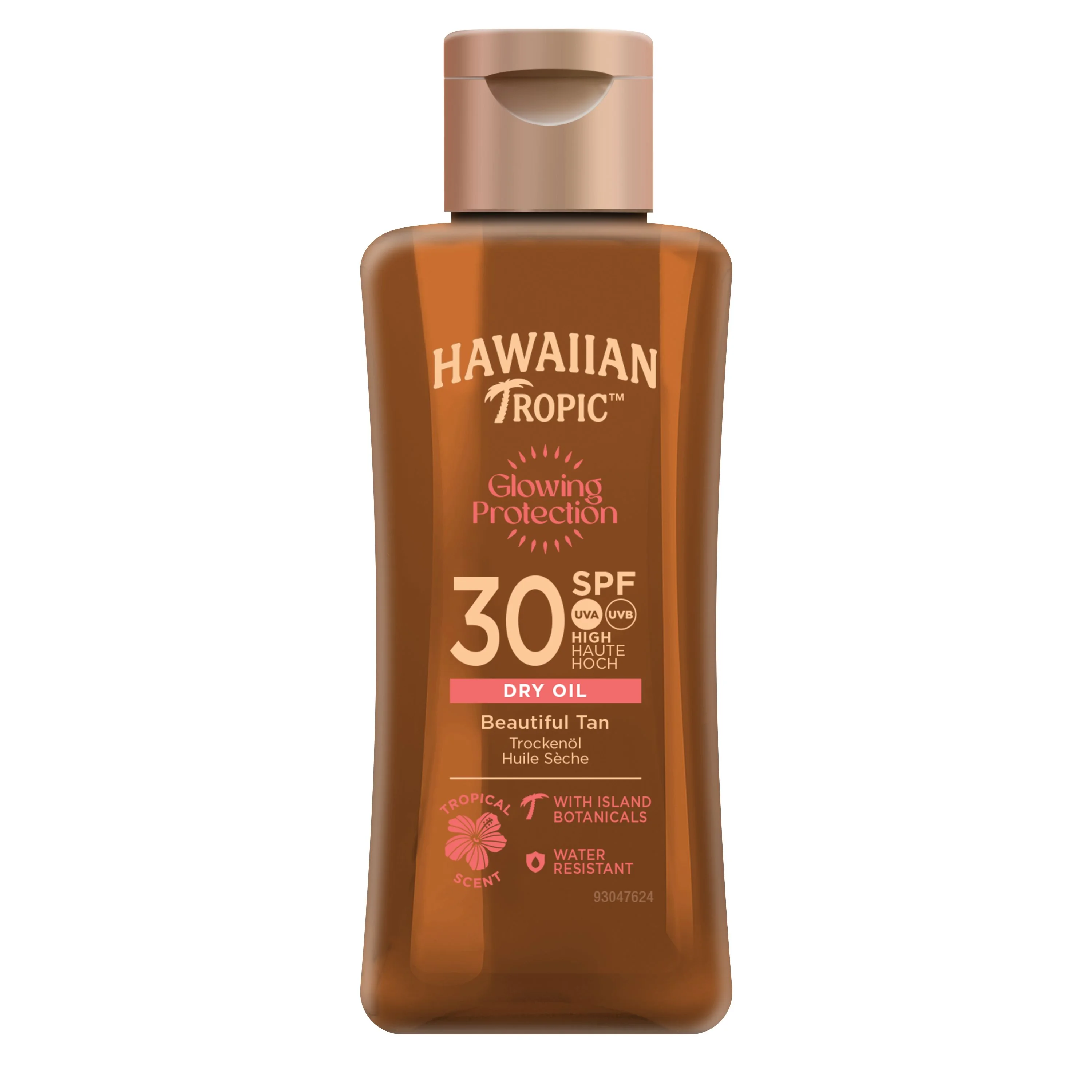Hawaiian Tropic Glowing Protection Dry Oil SPF30 cestovní balení 75 ml