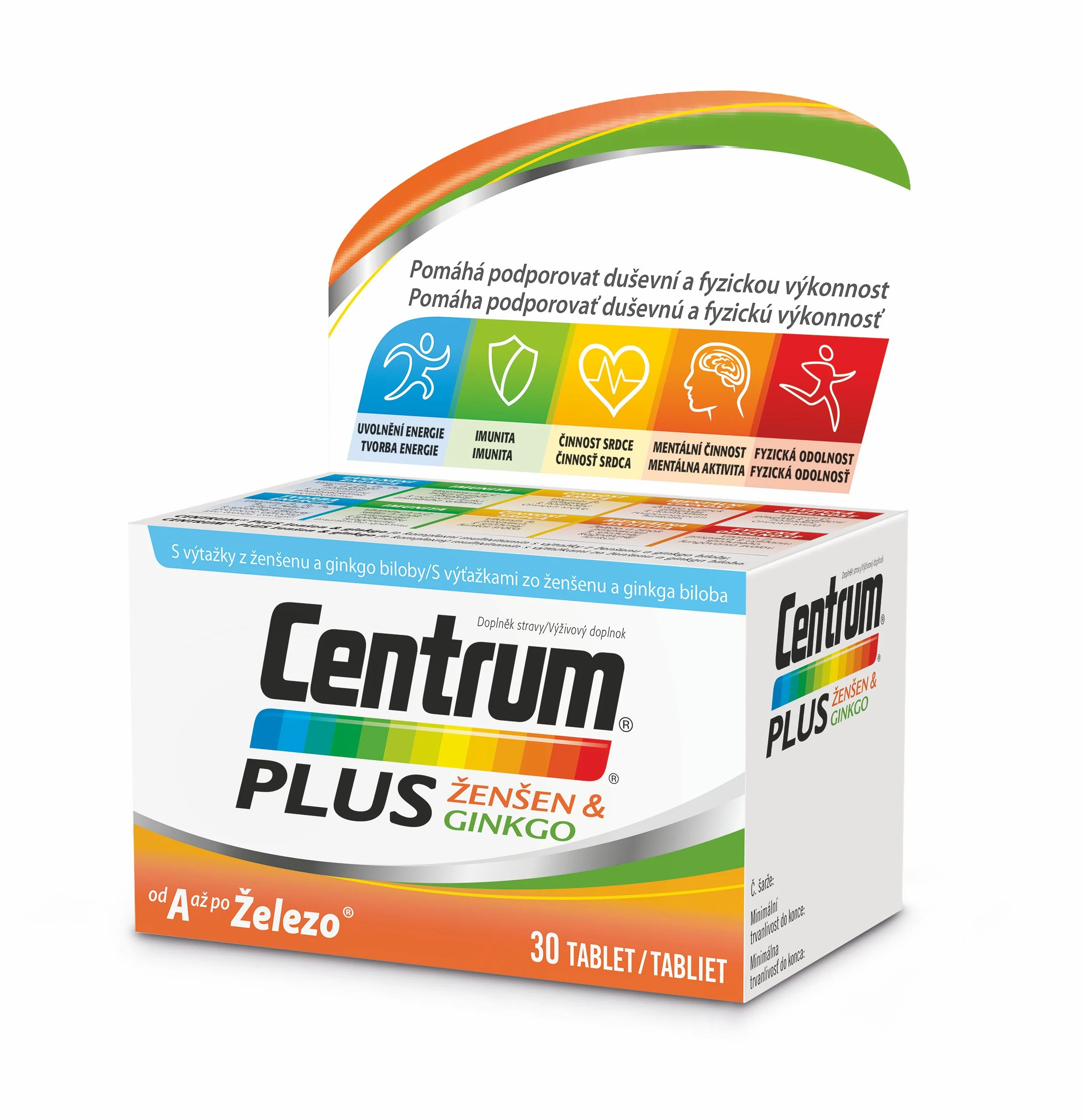 RP Centrum Plus Ženšen&Ginkgo 30 tablet