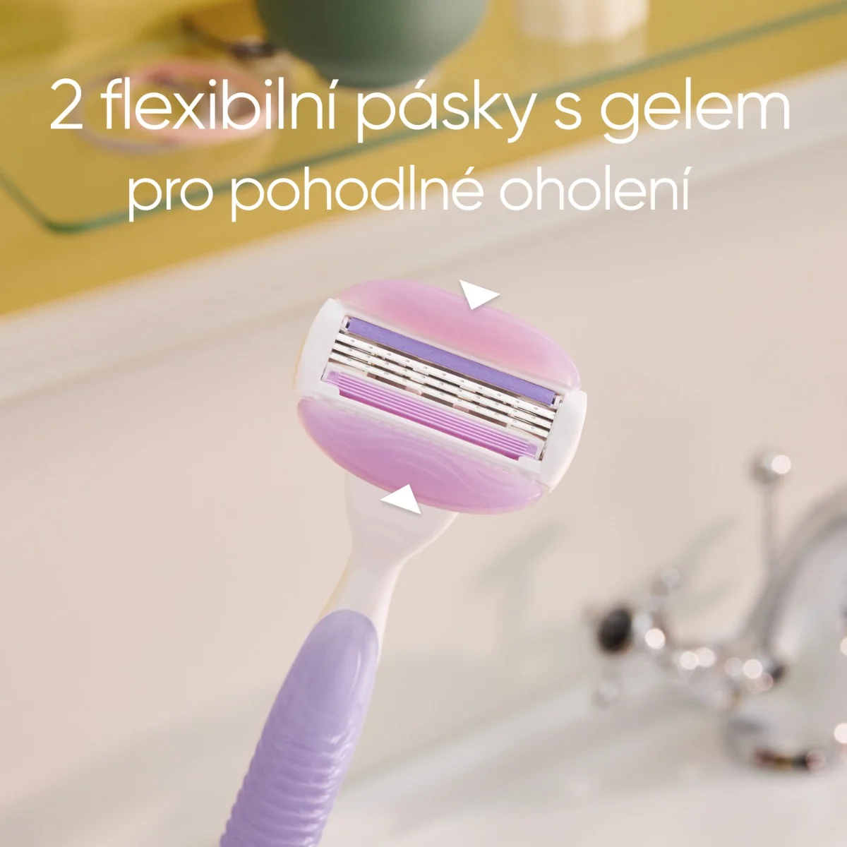 Gillette Venus Xmass sada holicí strojek + 3 hlavice s krytem a držákem