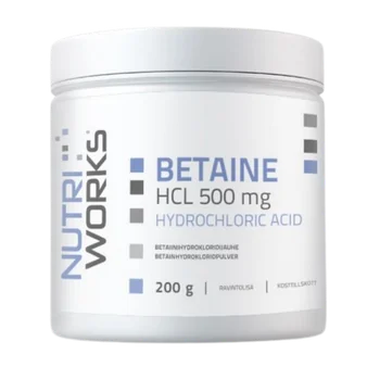 NutriWorks Betaine HCL 500mg - 200g