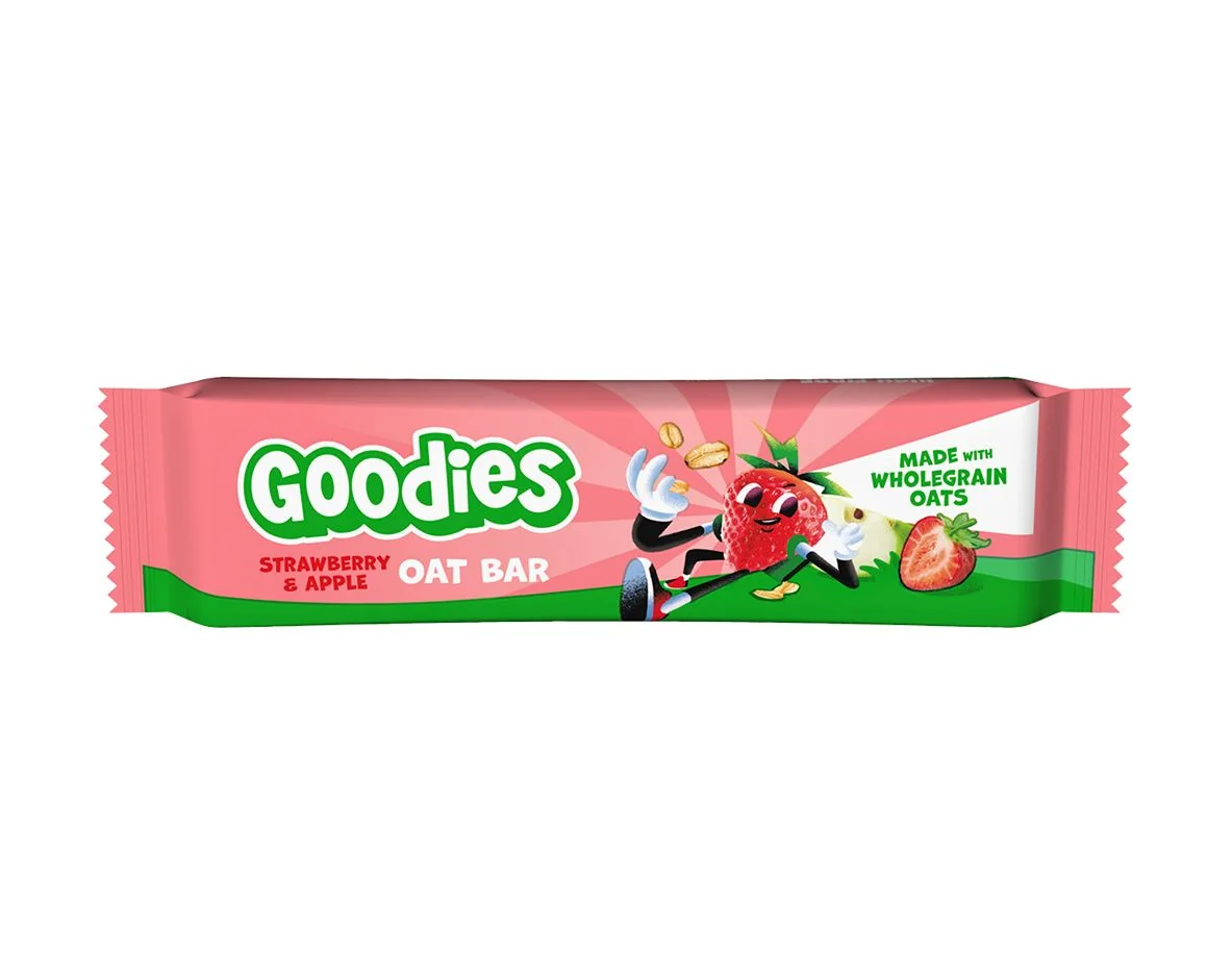 Goodies Ovesná tyčinka Jahody a jablko 23 g