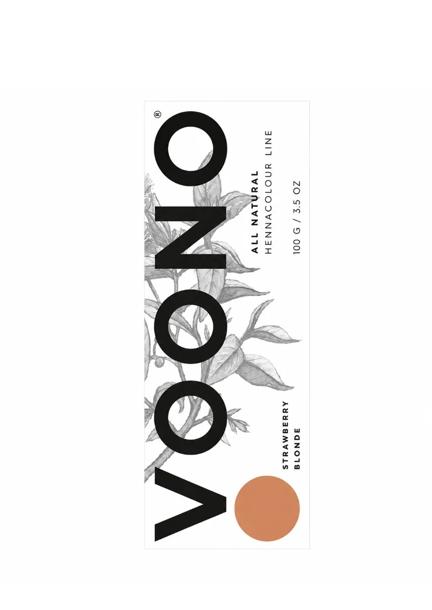 Voono Hennacolour Line Strawberry Blonde přírodní barva na vlasy 100 g